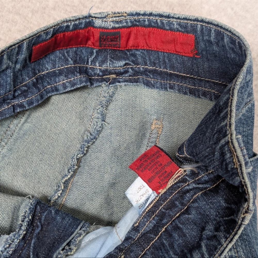 RARE VINTAGE Marithe Francois Girbaud Denim with Pink Tape Straps - Picture 3 of 16